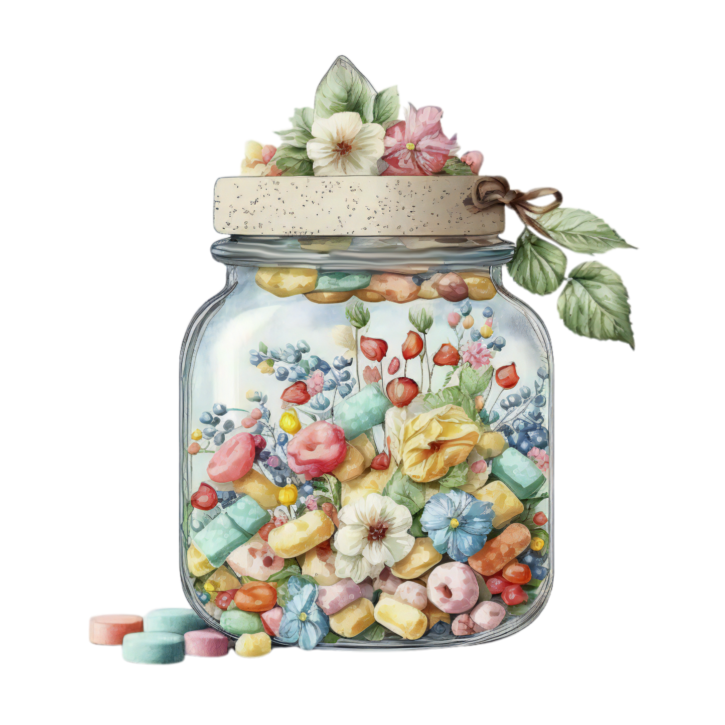 325 Candy Jar Personalised Self Adhesive Address Handmade by Labels Stickers