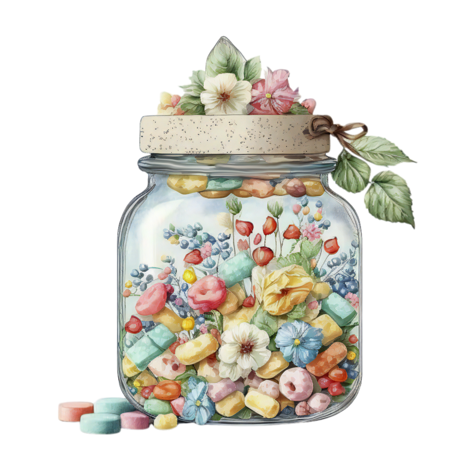 325 Candy Jar Personalised Self Adhesive Address Handmade by Labels Stickers