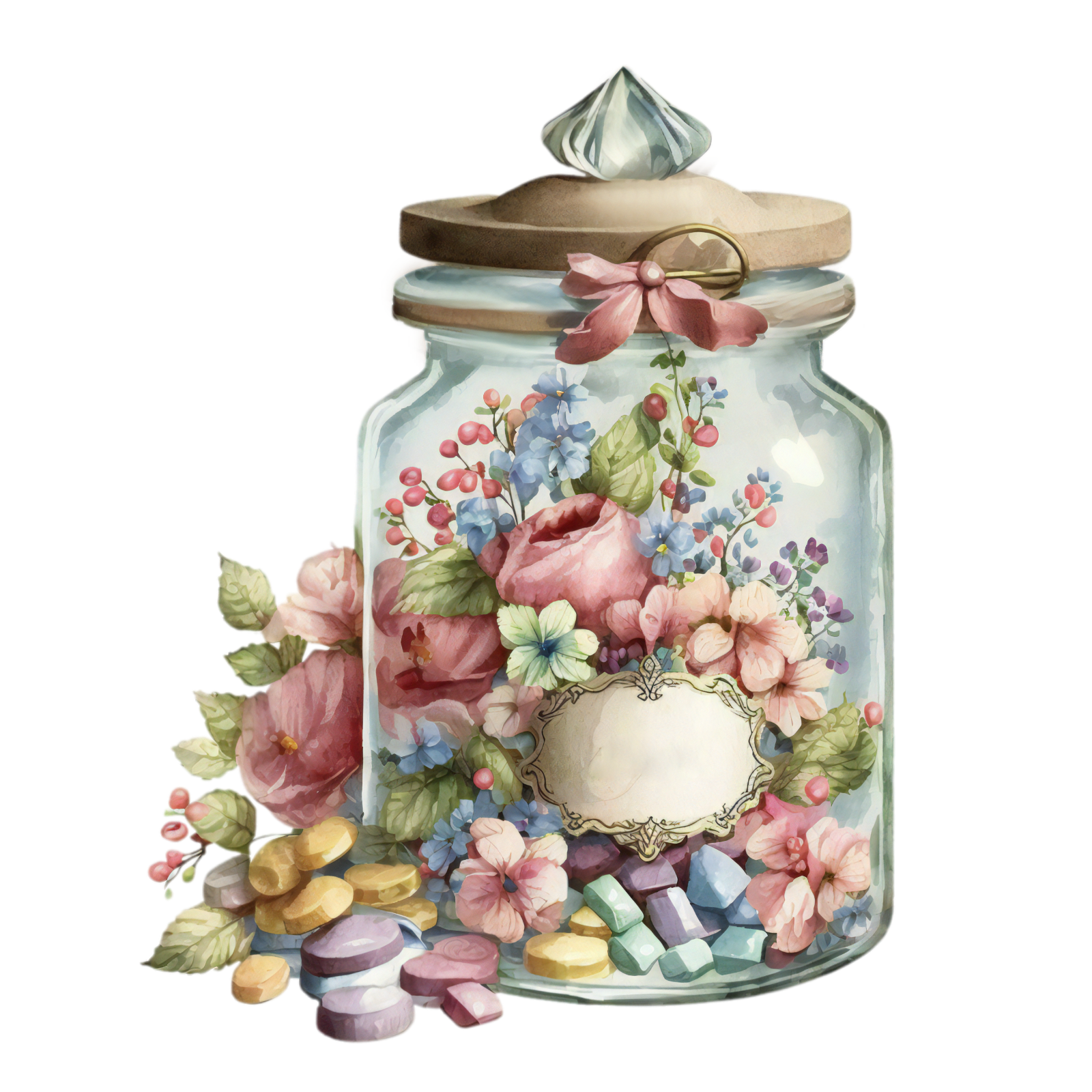 325 Candy Jar Personalised Self Adhesive Address Handmade by Labels Stickers
