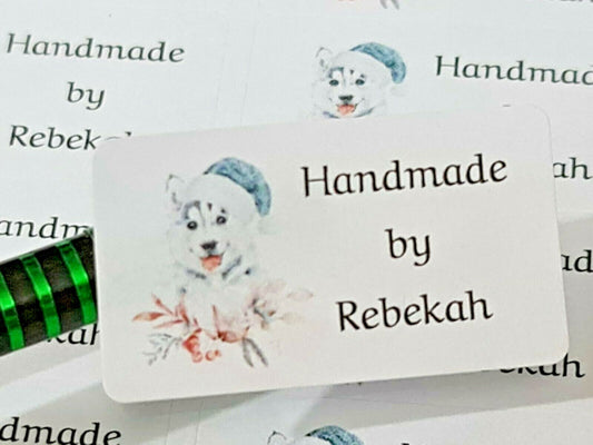 325 Christmas Personalised Self Adhesive Handmade by Sticky Labels Stickers