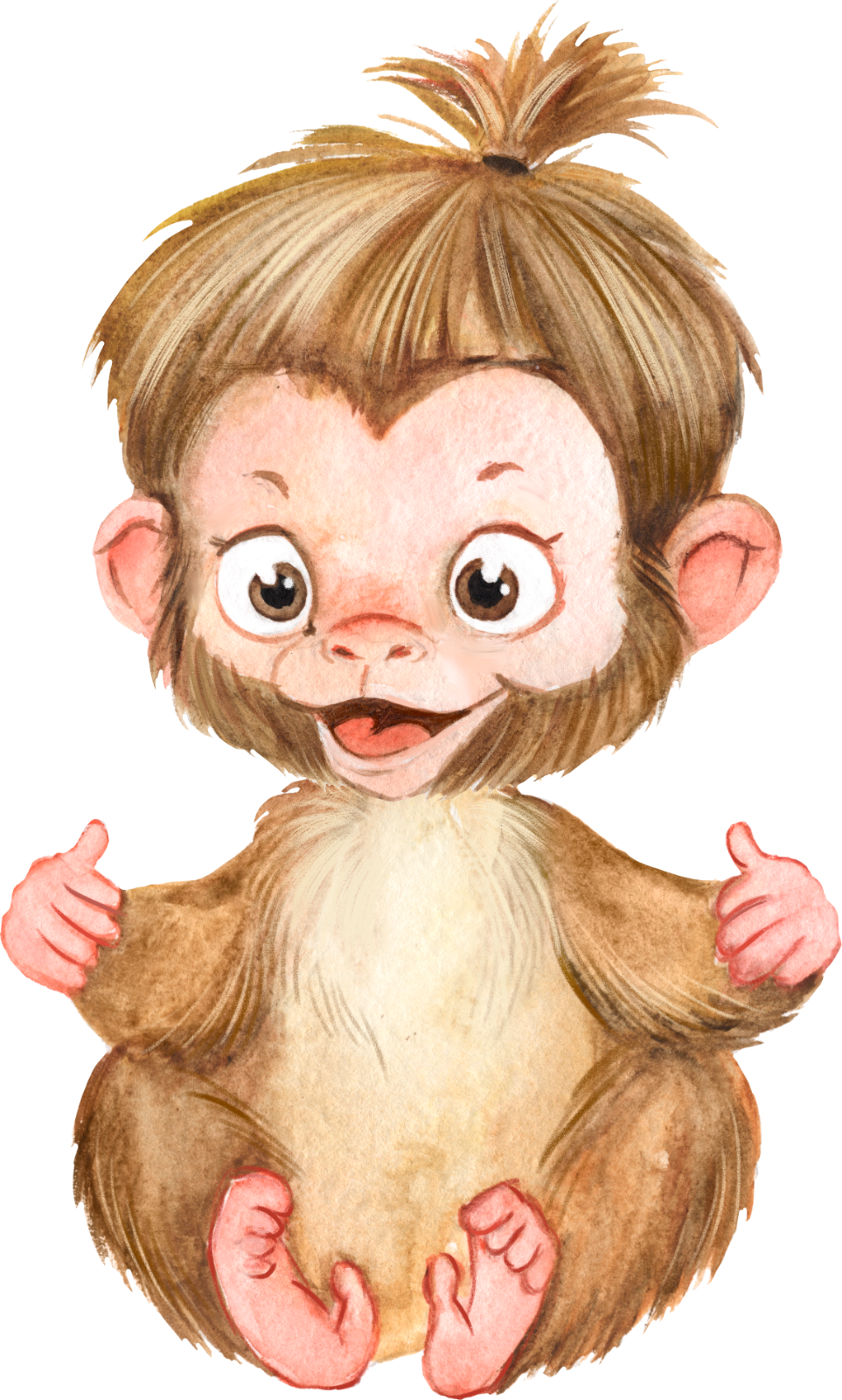 325 Cute Cheeky Monkey Personalised Self Adhesive Handmade by Labels Stickers