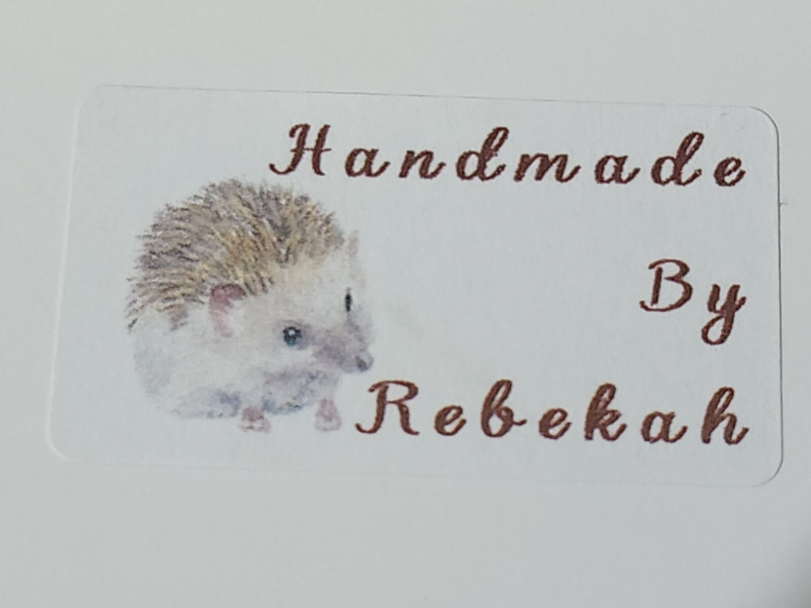 325 Hedgehog Personalised Self Adhesive Address Handmade by Labels Stickers