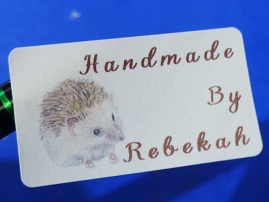 325 Hedgehog Personalised Self Adhesive Address Handmade by Labels Stickers