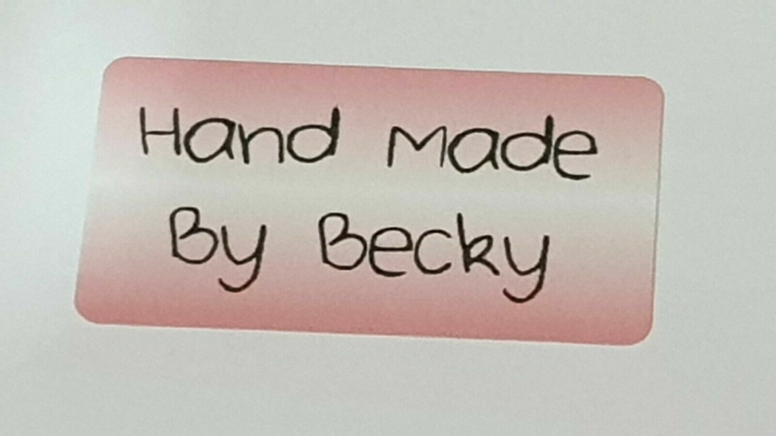 325 x Hand Made by Craft Labels Strawberry Shortcake Matte Labels Stickers