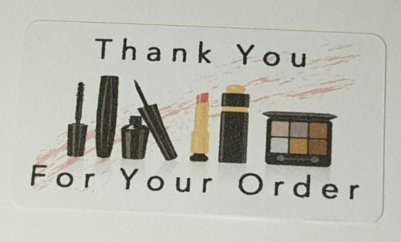 325 x Thank You for Your Order Labels Makeup Make-up Avon Matte Labels Stickers