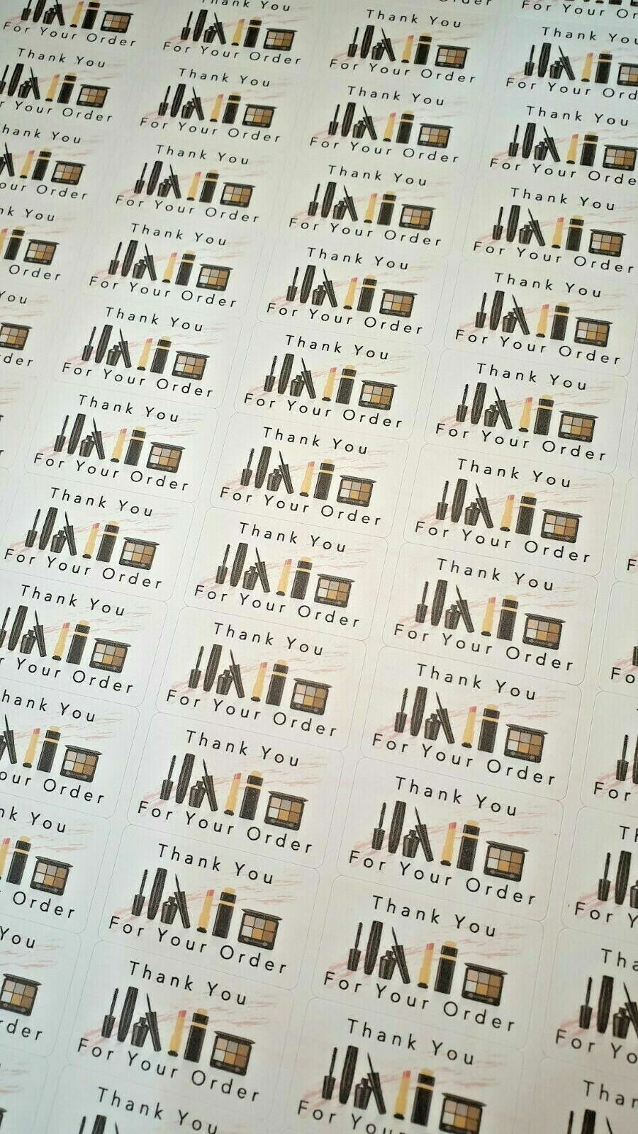 325 x Thank You for Your Order Labels Makeup Make-up Avon Matte Labels Stickers