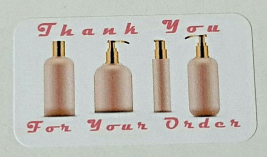 325 x Thank You for Your Order Labels Perfume Scent Avon Matte Labels Stickers