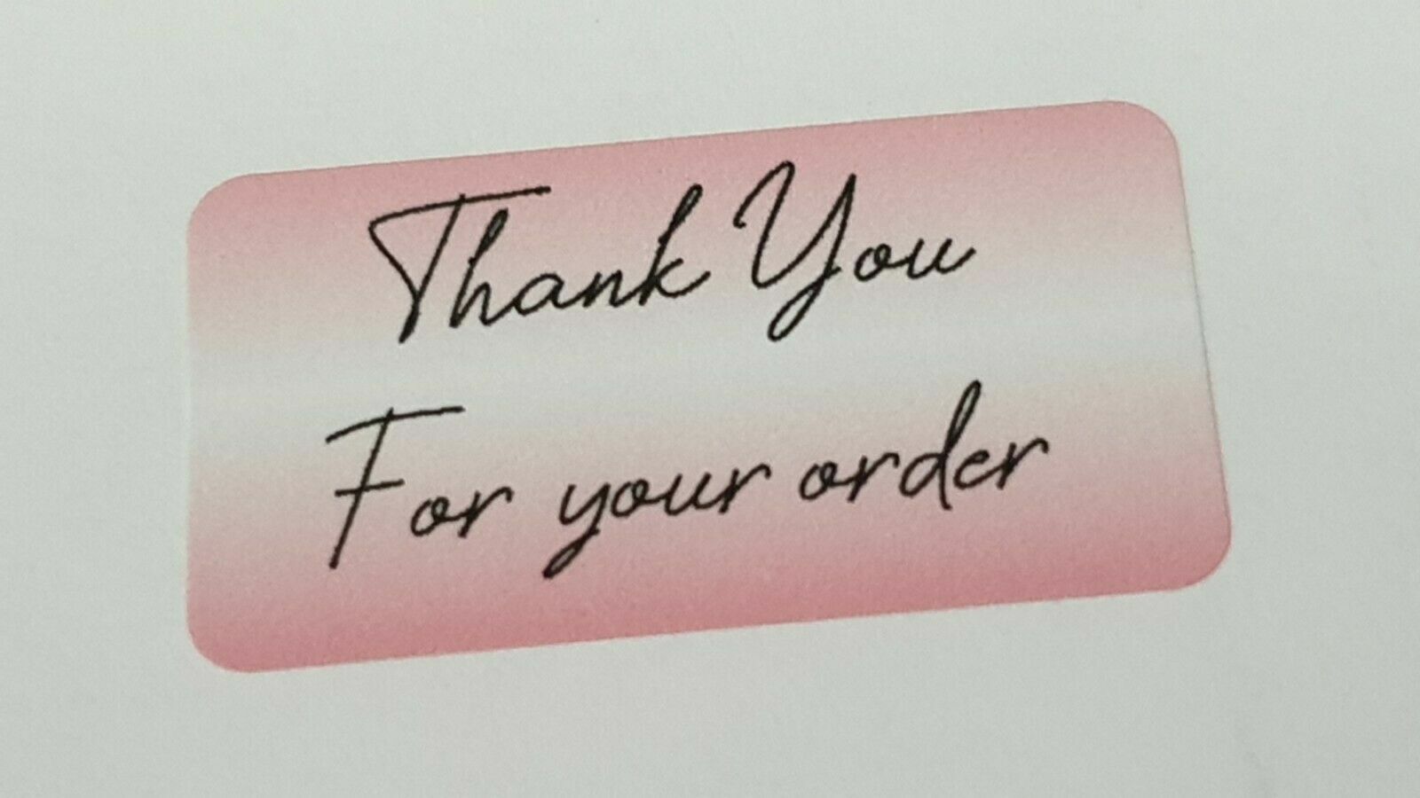 325 x Thank You for Your Order Labels Strawberry Shortcake Matte Labels Stickers