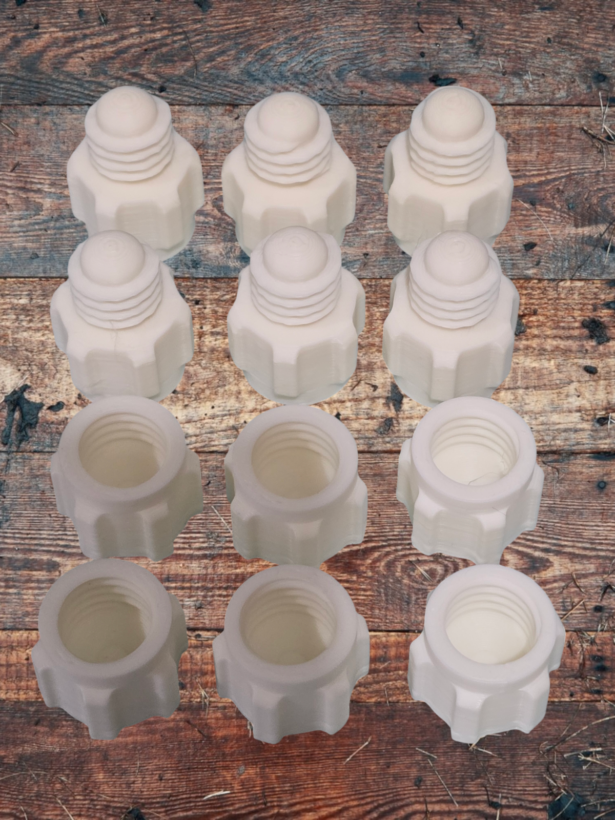 Silicone Sealer Sealant Mastik Tube Nozzle Screw Cap Tops 2 Types Pack of 12