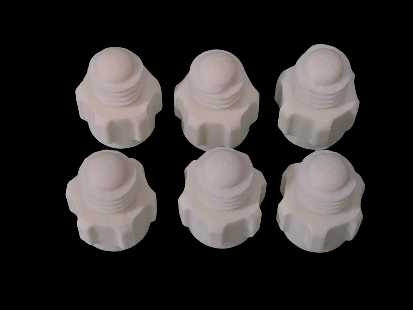 Silicone Sealer Sealant Mastik Tube Nozzle Screw Cap Tops 2 Types Pack of 12