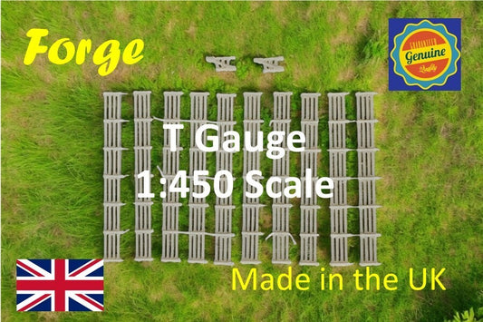 Fencing Railings Gates T Gauge New 10 Pack Wood 1:450 Scale Models Train Railway