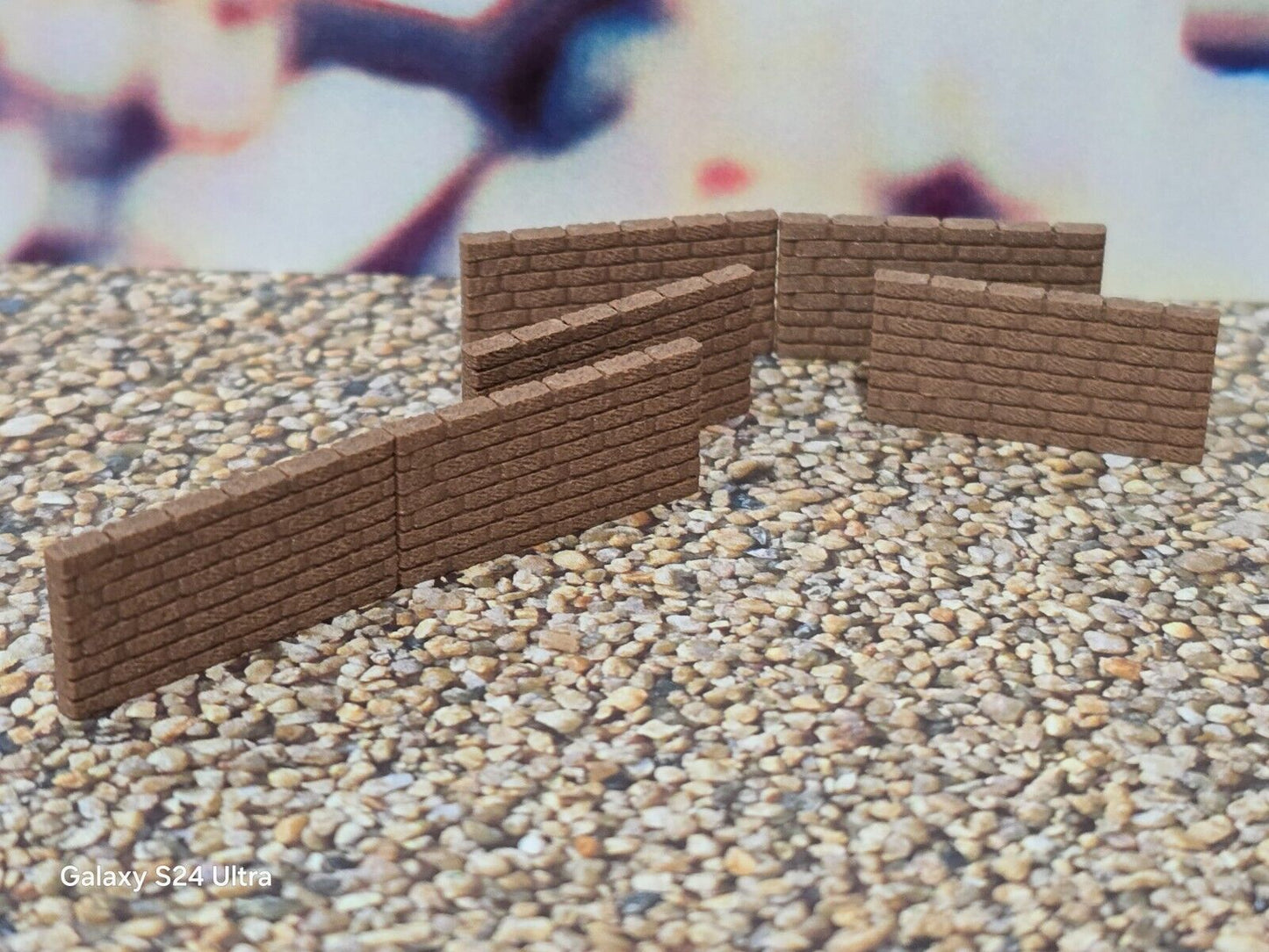 New Red Brick Walls OO Gauge 1:76 Scale Models Train Railway 6 Pack