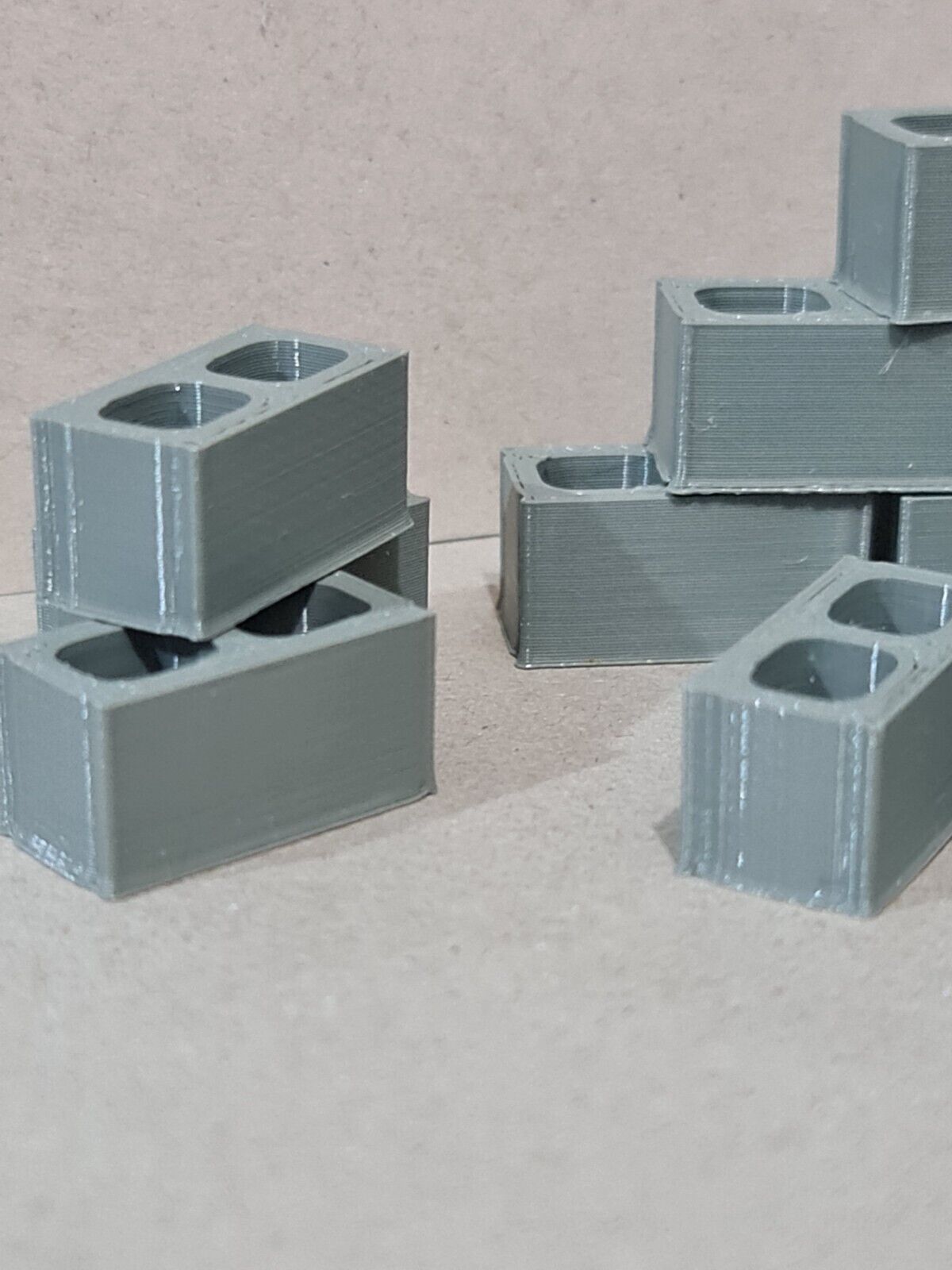 New 12 x Concrete Blocks 16mm 1:19 Scale Models Train Garden Railway
