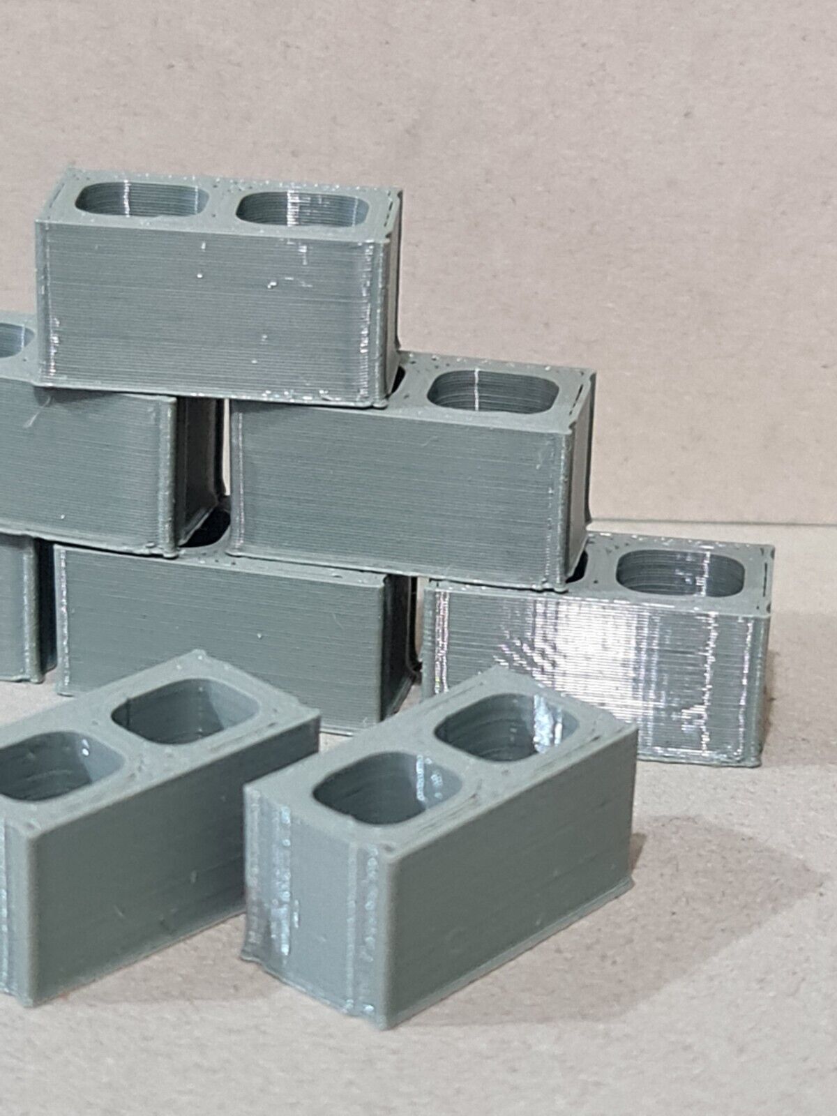 New 12 x Concrete Blocks 16mm 1:19 Scale Models Train Garden Railway
