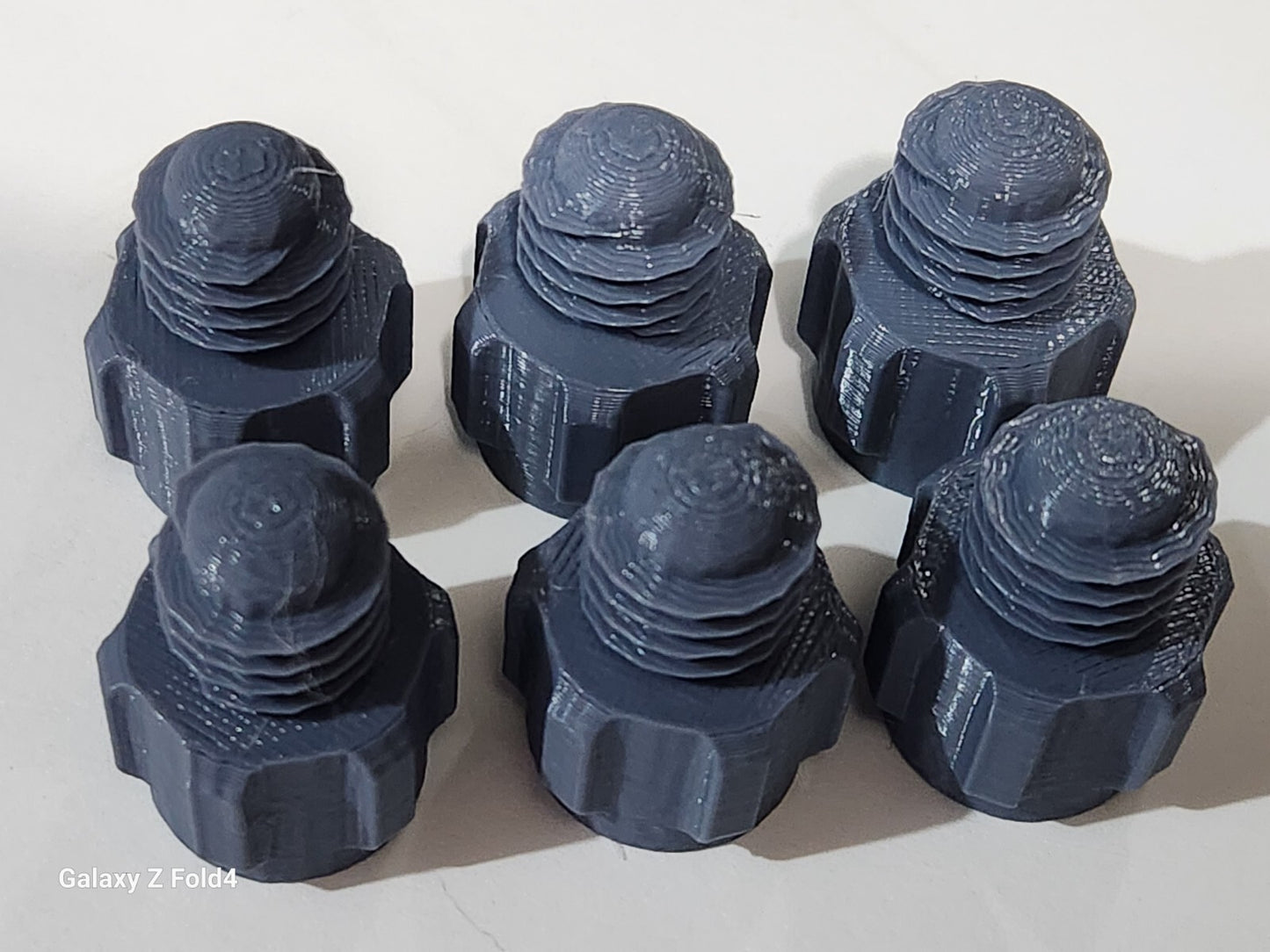 Pack of 6 Grey Silicone Sealer Sealant Mastik Tube Nozzle Screw Cap Tops