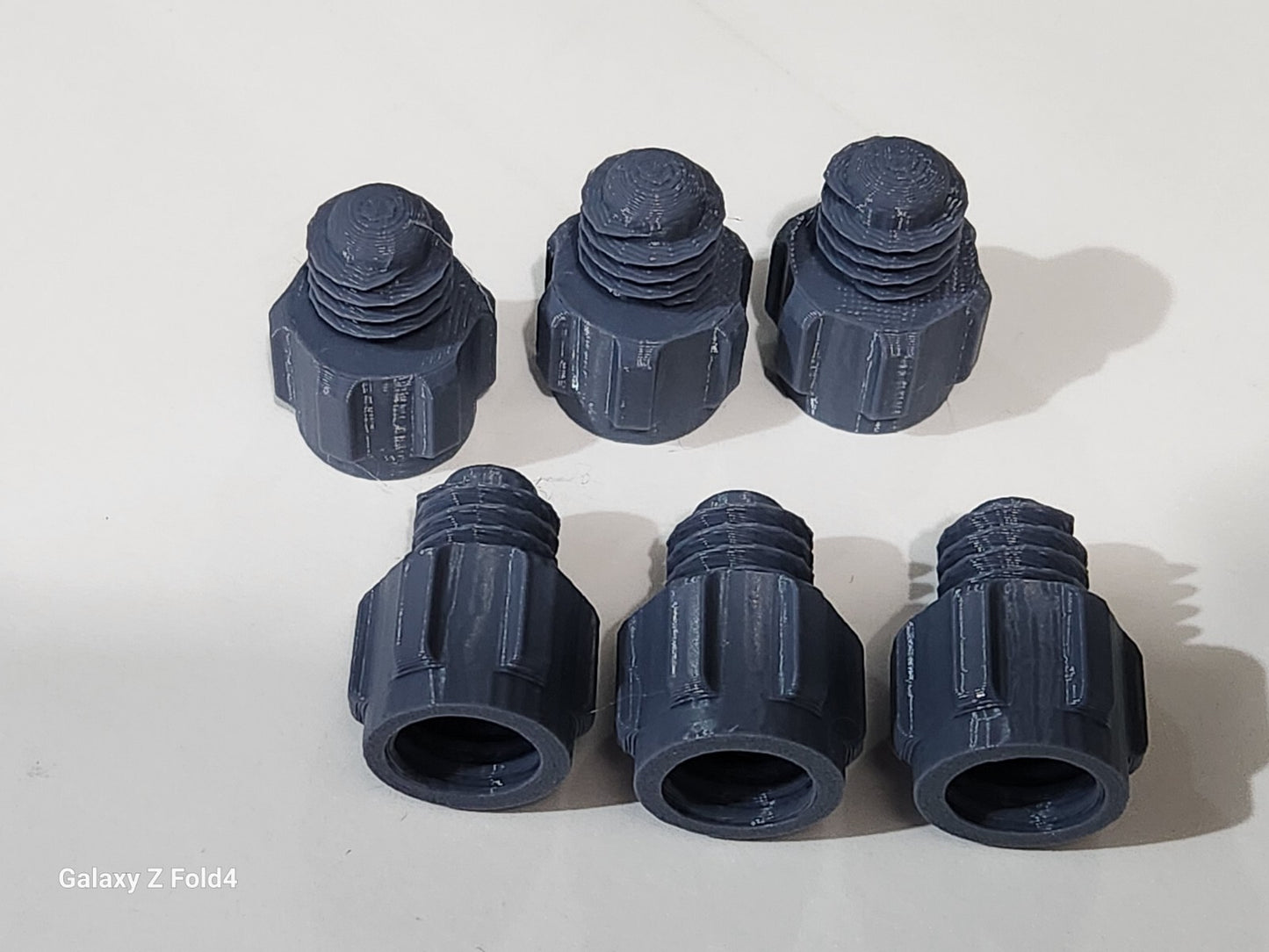 Pack of 6 Grey Silicone Sealer Sealant Mastik Tube Nozzle Screw Cap Tops