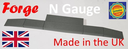 Railway Train Station Passenger Platform 6 Pc Kit N Gauge 1:148 Scale Railroad
