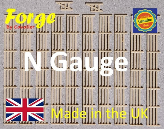 Fencing Railings N Gauge New 10 Pack Wood 1:148 Scale Models Train Railway