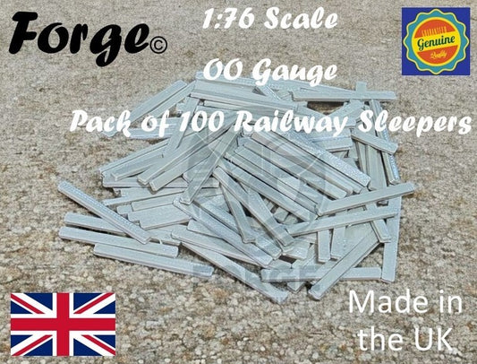 Railway Sleepers Timber OO Gauge 1:76 Scale Models Train Railway 100 Pack Loose