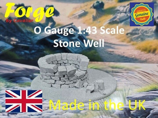 O Gauge 1:43 Scale Model Railway Stone Well on 104mm base Scenery Terrain
