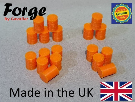 Oil Drum Barrels OO Gauge New Gulf Orange 1:76 Models Train Railway 18 Pack
