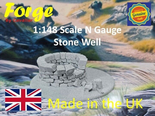 N Gauge 1:148 Scale Model Railway Stone Well on 30mm base Scenery Terrain