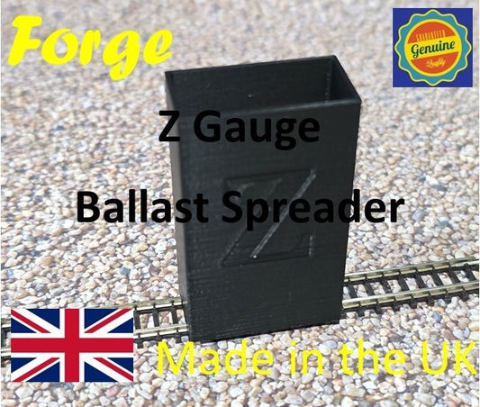 Ballast Spreader Z Gauge 1:220 Scale Train Railway Track Ballasting Layer Tool