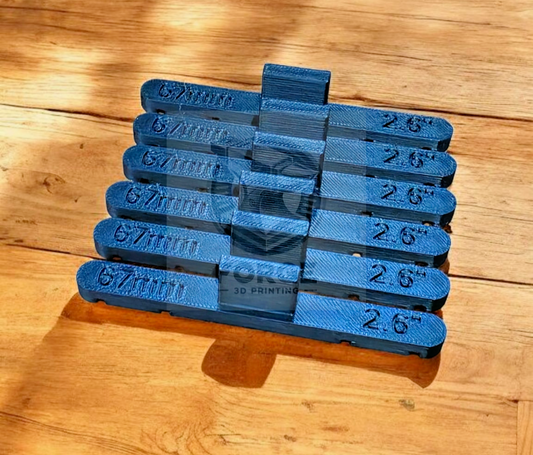 Parallel Track Tools Model Railway Train New 6 Pack Black 67mm OO/HO Gauge