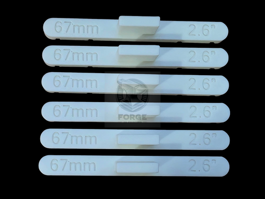Parallel Track Tools Model Railway Train New 6 Pack White 67mm OO/HO Gauge