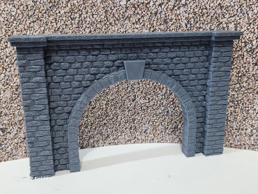 OO Gauge Tunnel Double Track Stone Portal Model Railway Train Layout 1:76 Scale