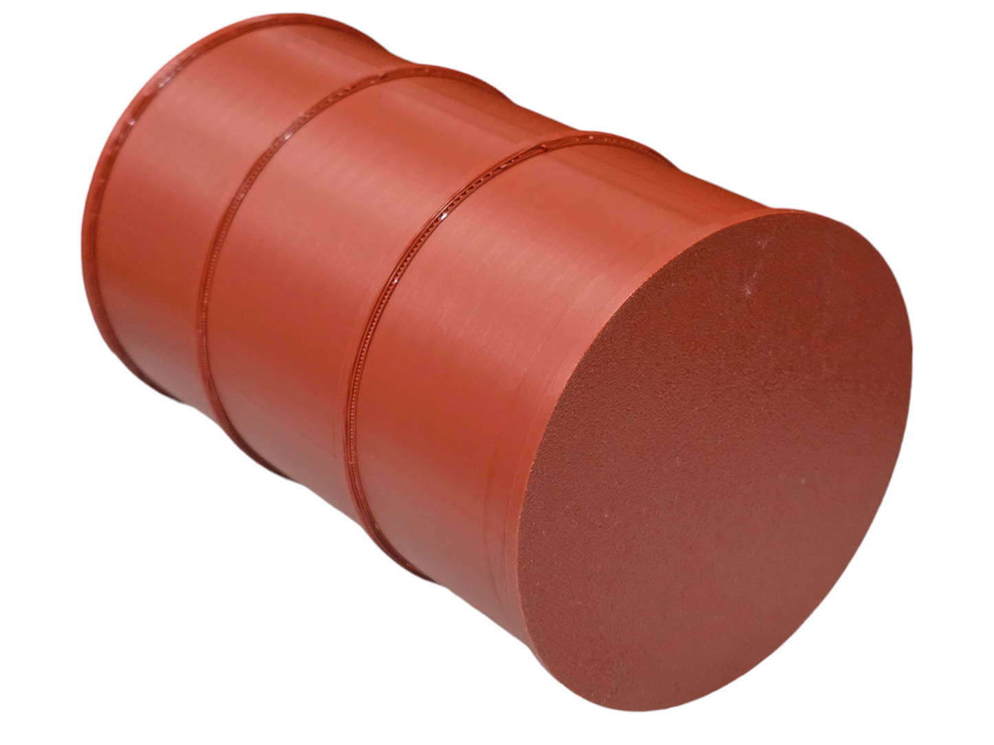 Oil Drums Barrel Empty 200L 55 Gallon 1:6 Scale 2 inch Red Oxide Diorama Model