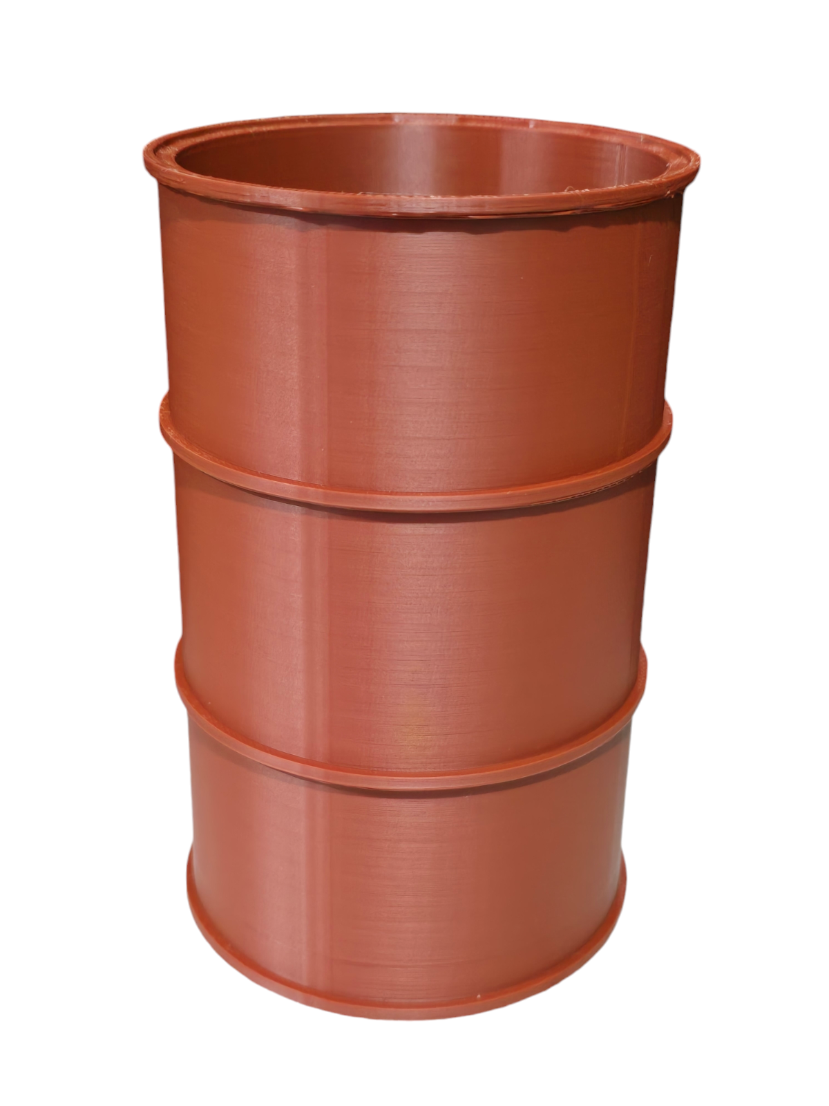 Oil Drums Barrel Empty 200L 55 Gallon 1:6 Scale 2 inch Red Oxide Diorama Model