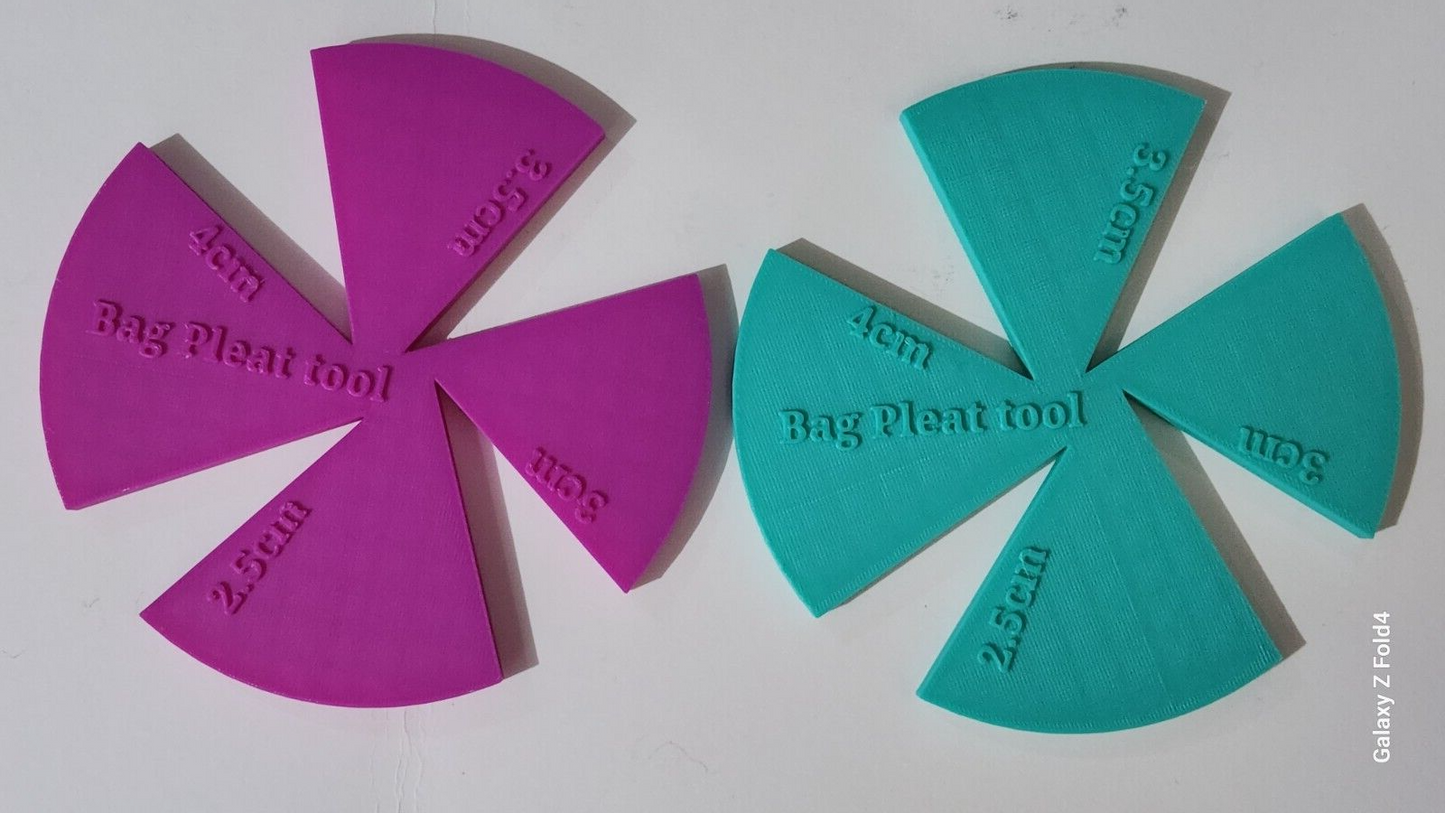 Pleat & Clutch Bag Sewing Guide Precision Ruler Handcrafted bags Emi B Designs