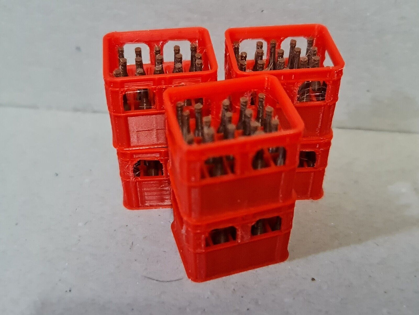 New Red 1:14 Scale 6 Pk Beer Crates & Bottles RC Tamiya Truck Lorry Diorama