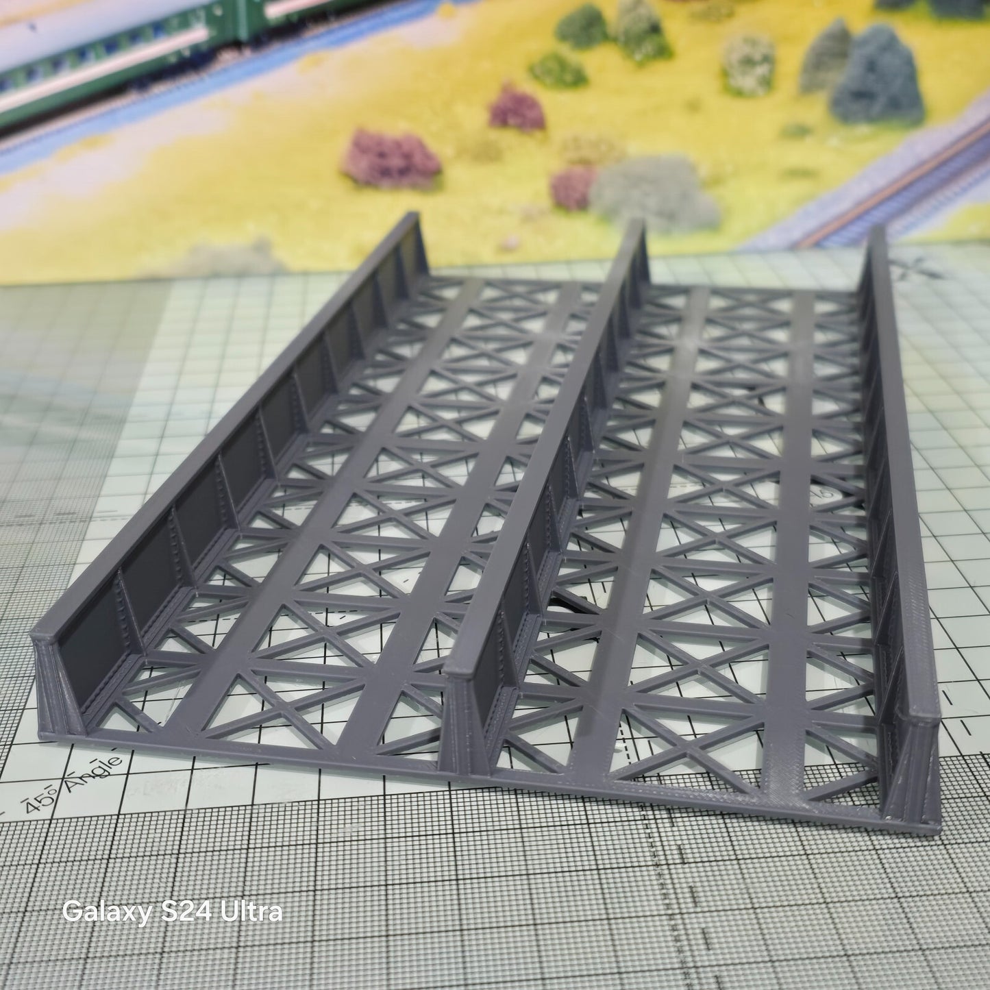 OO Gauge Double Track Girder Bridge Deck Model Railway Train Layout 1:76 Scale