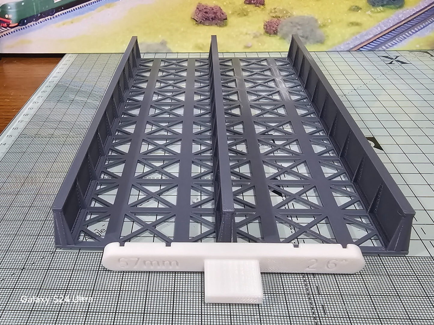 OO Gauge Double Track Girder Bridge Deck Model Railway Train Layout 1:76 Scale