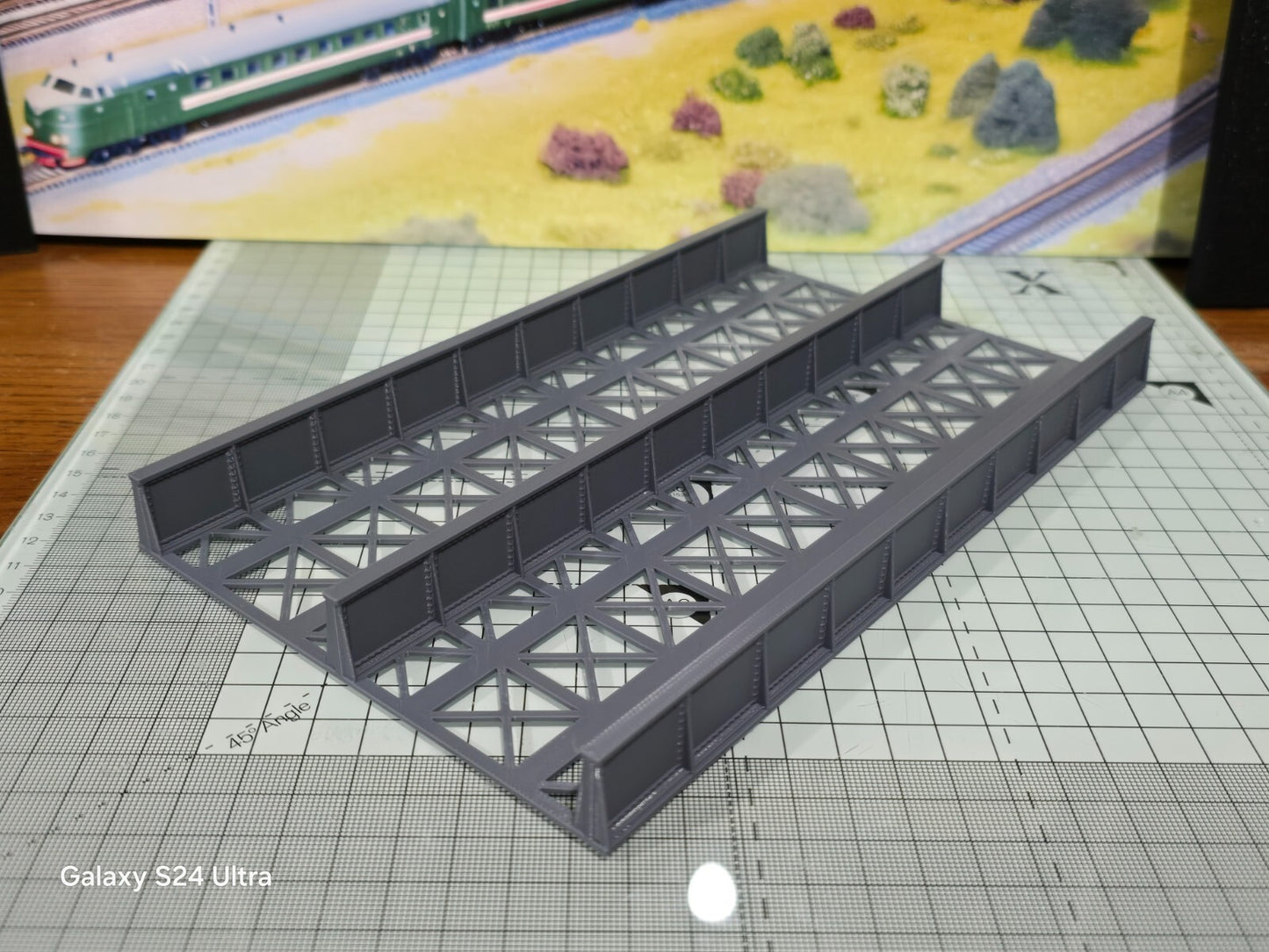 OO Gauge Double Track Girder Bridge Deck Model Railway Train Layout 1:76 Scale