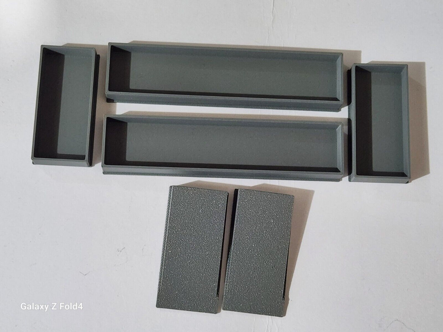 Railway Train Station Passenger Platform 6 Pc Kit T Gauge 1:450 Scale Railroad