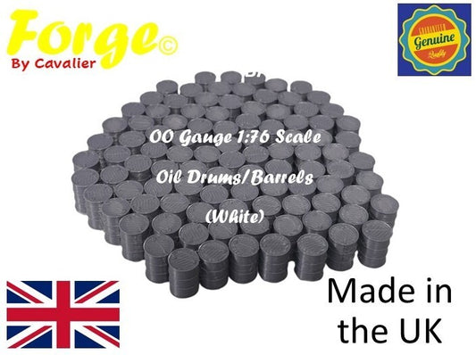 Oil Drum Grey OO Gauge 1:76 Scale Models Train Railway 100 Pack