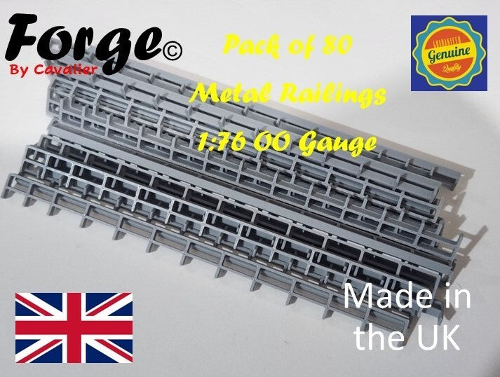 Fencing Railings OO HO Gauge New 80 Pack Grey 1:76 Scale Models Train Railway