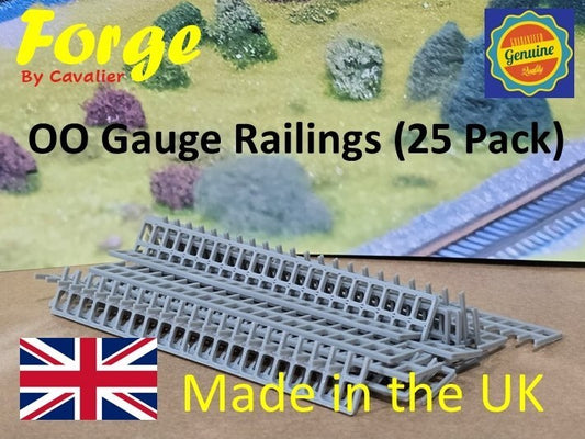 Fencing Railings OO HO Gauge New 25 Pack Grey 1:76 Scale Models Train Railway