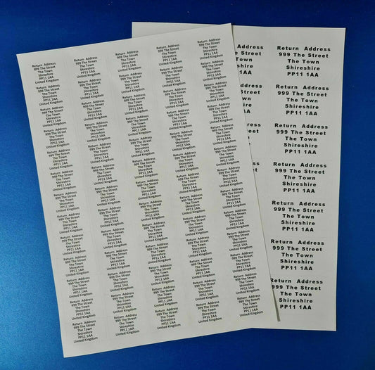Natasha’s Law Personalised Ingredients Labels Sticky Labels Stickers