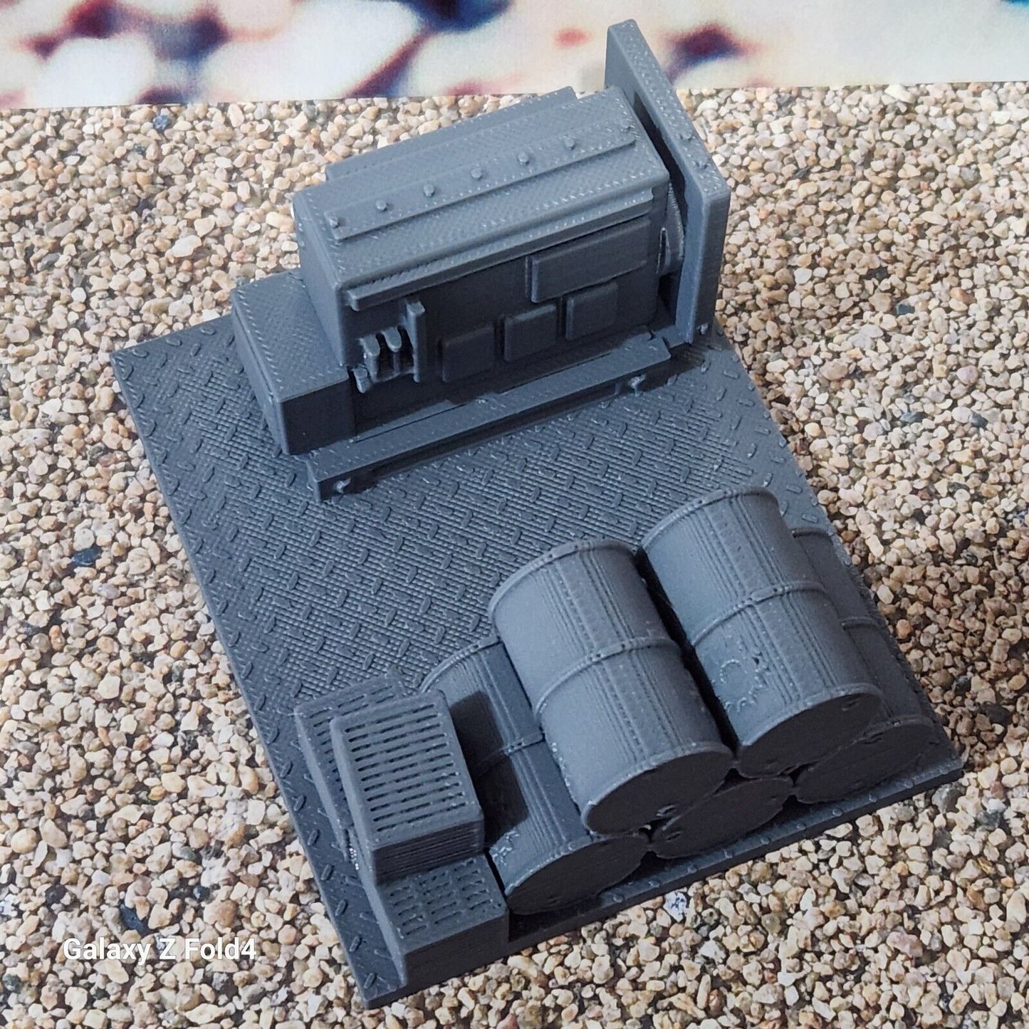 Diesel Generator Fuel Drums Crates HO Gauge 1:87 Scale Models Model Train