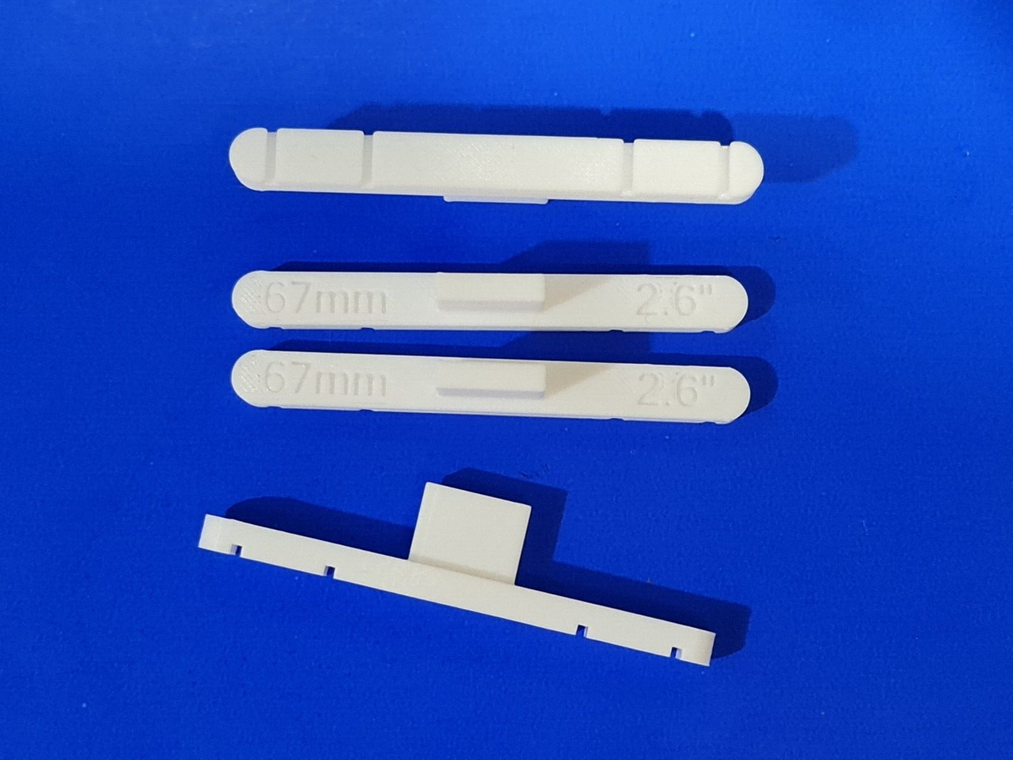 New 4 Pack White 67mm OO/HO Gauge Parallel Track Tools Model Railway Train