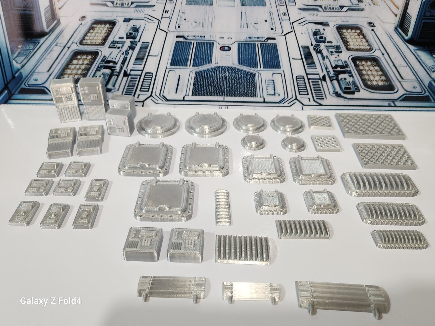 28mm Sci-Fi Greebles Kitbash Set: 42 pcs Cyberpunk Control Panels, Switches