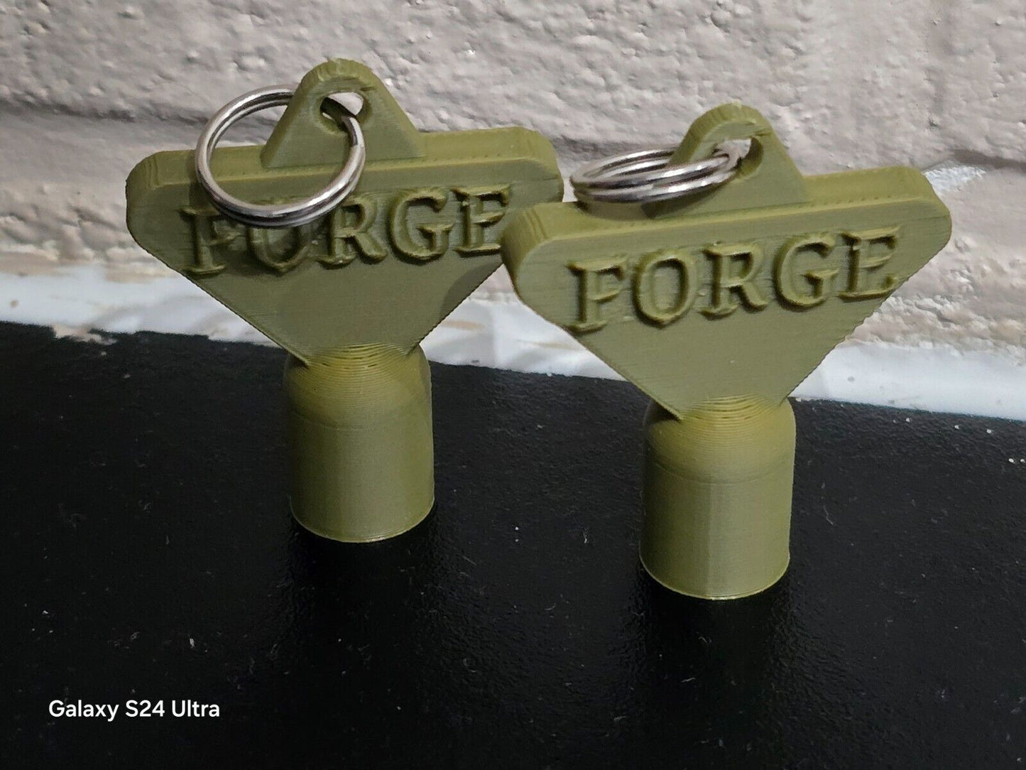 2 x Gas Electric Meter Box Utility Key Cupboard Army Green PLA Plastic