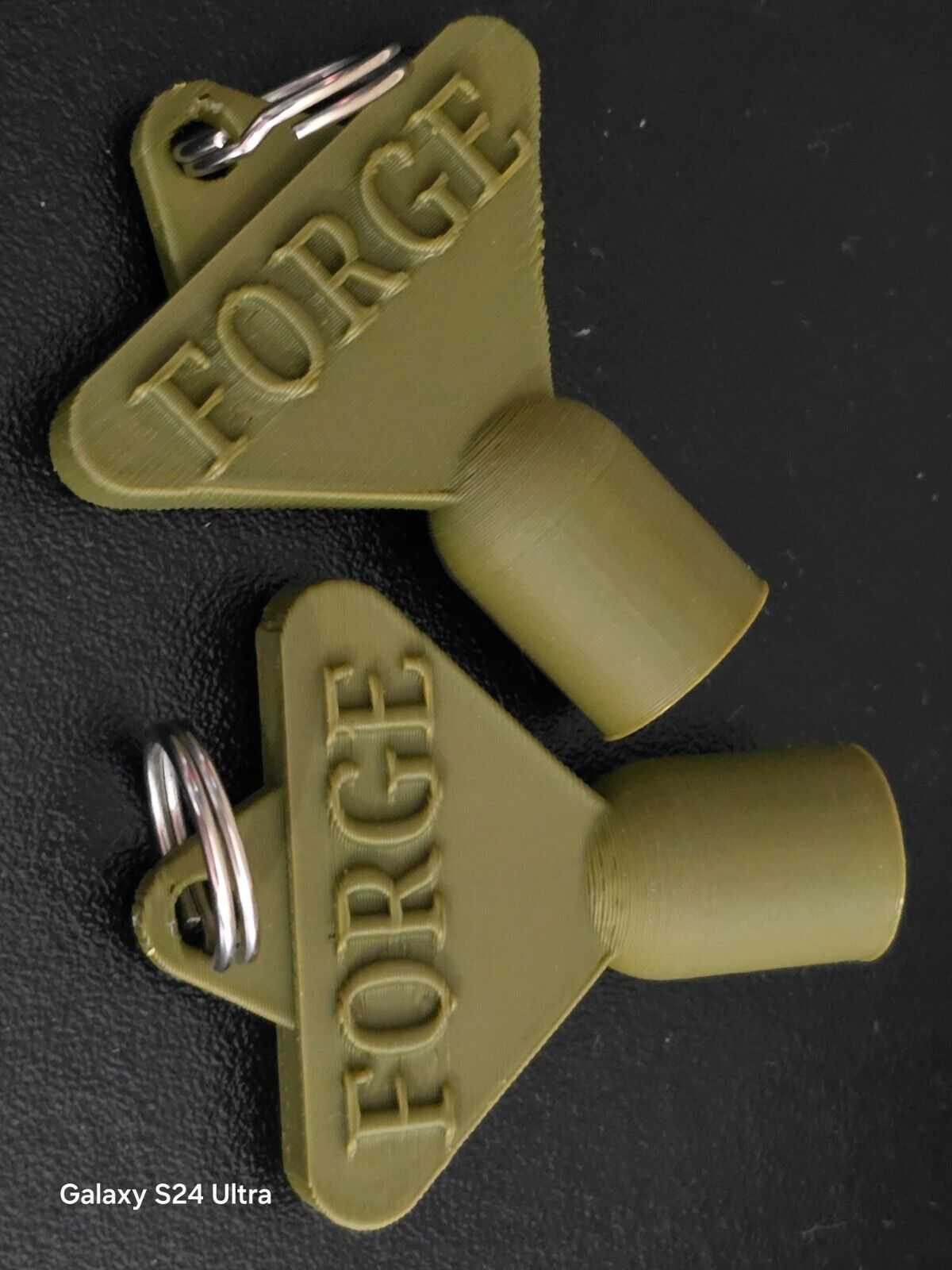 2 x Gas Electric Meter Box Utility Key Cupboard Army Green PLA Plastic