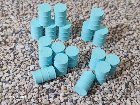 Oil Drum Barrels OO Gauge New Chemical 1:76 Scale Models Train Railway 18 Pack