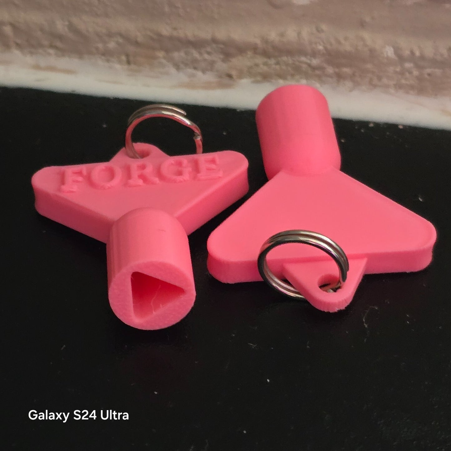 2 x Gas Electric Meter Box Utility Key Cupboard Pink PLA Plastic Biodegradable