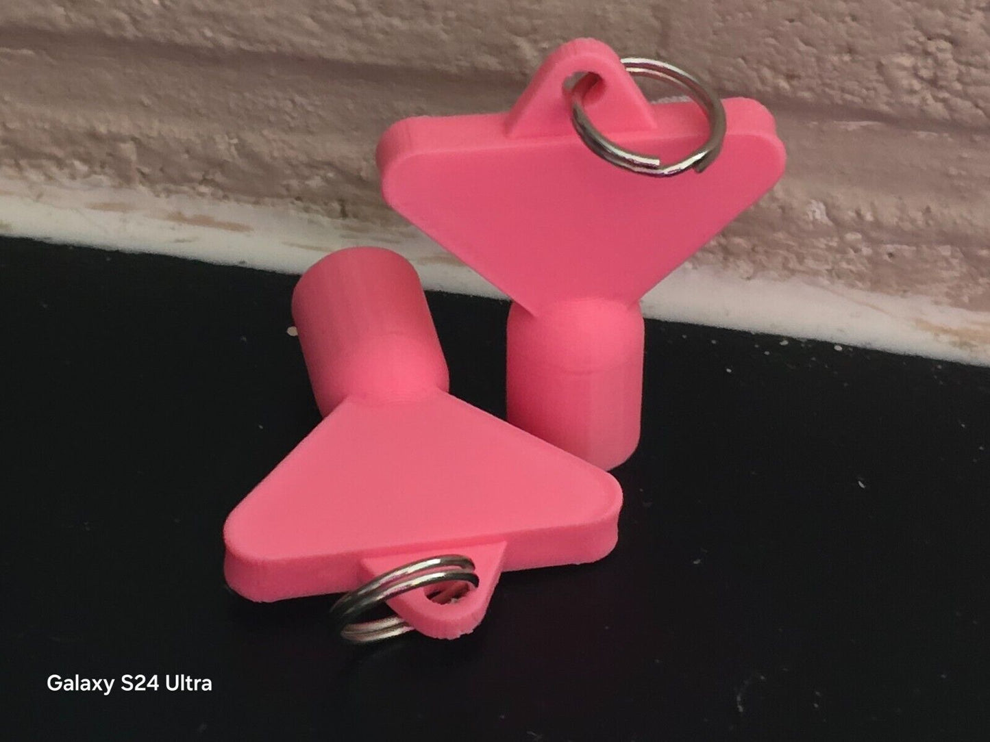 2 x Gas Electric Meter Box Utility Key Cupboard Pink PLA Plastic Biodegradable